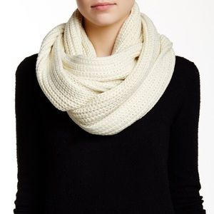 J. Crew white wool infinity scarf